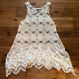 Origami crocheted tank s/m